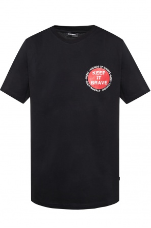 T-shirt with a print and inscriptions, zdjęcie 1 T-shirt with a print and inscriptions od Diesel